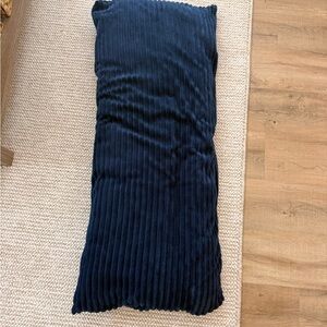 Navy Blue Corduroy Body Pillow